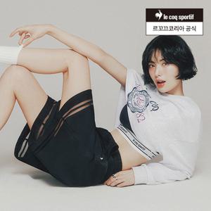 [르꼬끄공식] 여성 백매쉬 크롭 레이어드 긴팔 SET (QQ122LFS21)