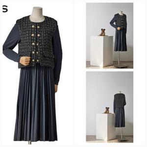 포커스 HC16 트위드조끼원피스 FW4J3ST3093