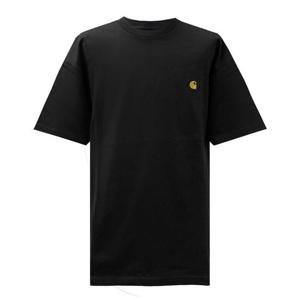 [럭스댓] 국내 칼하트 WIP I026391 자수 로고 체이스 반팔