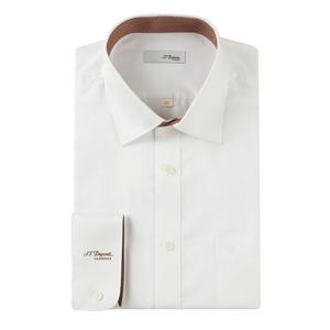 [선물포장] 듀퐁 일반핏 면/혼방넥밴드배색칼라셔츠 SE4FM11LS162SWH