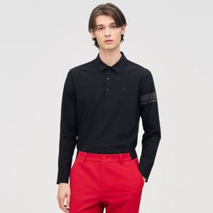 [링스] [25SS] 소재 MIX 카라 티셔츠 L11E1TO303_BK