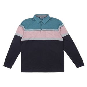 [뱅뱅]남녀공용 배색 긴팔 카라 티셔츠 NTL156