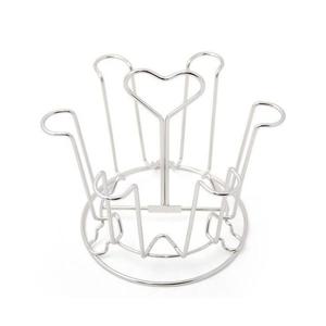 스텐 컵걸이 컵6개 가능 하트손잡이