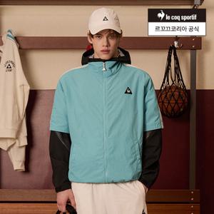 [르꼬끄공식] 유니 선데이 루즈핏 레터 자수 반팔 자켓 (QQ123LJK36)