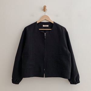 샵앤) 봄신상 국산 여성 노카라 데일리 정장 자켓 집업 점퍼 SIU-WJP-4184-블랙