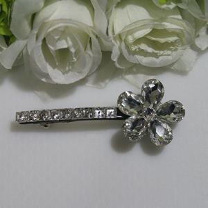 큐빅 5꽃잎 머리핀 중 헤어핀 자동핀