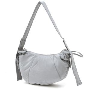 [질스튜어트] 그레이 나일론 발레무드 리본 포인트 호보 크로스백 JABA5E231G1