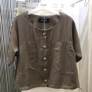 오프리미츠 HC13 라운드가자리포켓린넨자켓 B24JK2504