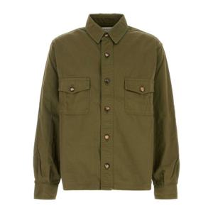 생로랑 버튼업 올리브 그린 아미 트윌 셔츠 816396Y03JC 3007