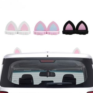 D24 차량용 입체스티커 고양이귀 장식품 지붕장식 3D