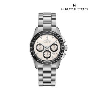 [해밀턴][공식] 해밀턴 재즈마스터 퍼포머 오토 크로노 손목시계 메탈 밴드 H36606110