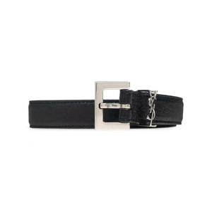 [SAINT LAURENT] 라프리마 남성 벨트 YSL CINTURA Y HAKA MOIRA 램 612616AAC8A 1000 NOIR /9