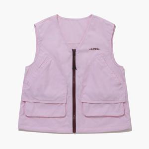 [르꼬끄골프] 여성 아웃포켓 포인트 풀집업 베스트 (GQ122LWV22)