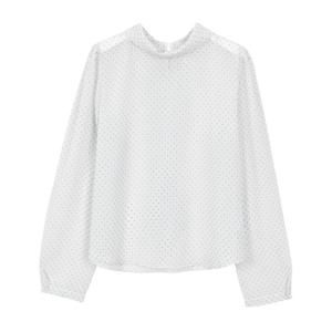 [에이비에프지]땡땡이 긴팔 블라우스 APZ1QB04C