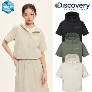 디스커버리 (DWTR9A053) 2025 S S 프레시벤트 여성 폴튼 반팔 트레이닝 자켓
