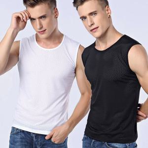 부드럽고 신축성 좋은 남성 여름 신축성 여름 민소매