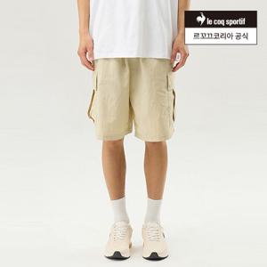 [르꼬끄공식] 유니 경량 우븐 루즈핏 5.5부 숏팬츠 (QQ223LHP42)