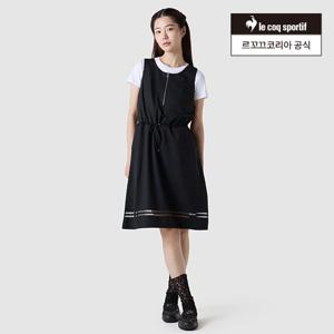 [르꼬끄공식] 여성 선데이 자가드 루즈핏 슬리브리스 원피스 (QQ222OOP45)