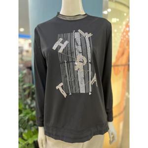 포라리 프린트 자수 포인트 블라우스 LB15041 세이브존05 프린트 자수 포인트 블라우스 LB15041