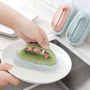 파스텔 손잡이 수세미 (HMI59) 스펀지 주방 행주