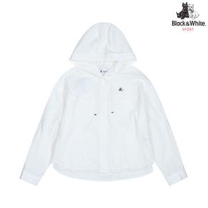 [블랙앤화이트] 여성 드랍숄더 롱 블라우스 6005LZUC_WHITE