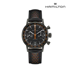 [해밀턴][공식] 해밀턴 아메리칸 클래식 인트라매틱 40mm 오렌지 인덱스 H38446732