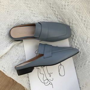 여자 블로퍼뮬 구두 편한 캐주얼 데일리 슈즈 스타일