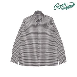 [크로커다일] 선염 써커 체크 긴팔 남방 CDAABWS1410