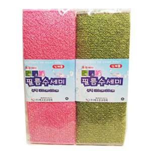 미소진 극세사 필름 수세미 2P