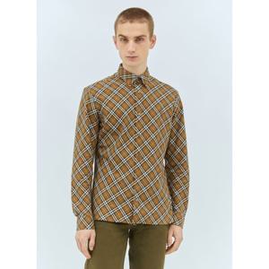 버버리 체크 코튼 셔츠 8098842 C1477