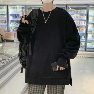 남자 봄긴팔티 핑거홀 맨투맨 베이직 오버핏 박스티