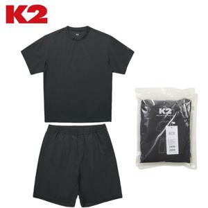 [K2] 남여 공용 우븐 라운드 반팔 상하 셋업 GMM24285 2C