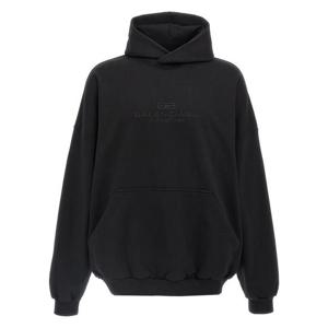 발렌시아가 후드 티셔츠 813406TRVW11000 Black