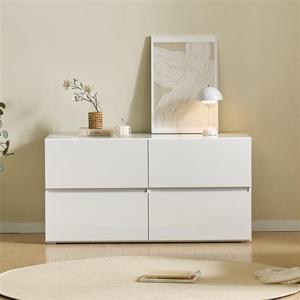 (착불)로쏘 블록 E0 광폭 2단 와이드 LPM 서랍장 1200 화이트