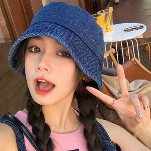 데님 버킷햇 리정모자 청 벙거지모자 사파리