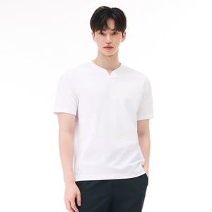 [체이스컬트][본사]남성 넥 변형 반팔 티셔츠-EBZK5806C01