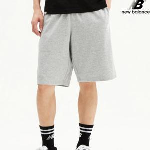 뉴발란스 NBNVE21013-MG 에센셜 싱글메쉬 5부 반바지 스탠다드핏 남녀공용 숏 팬츠