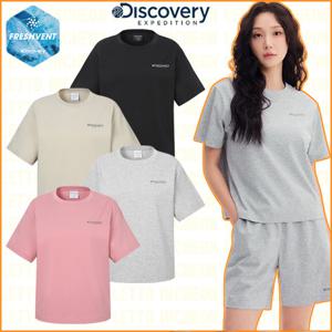 디스커버리 25S 여름신상 프레시벤트 여성 경량 트레이닝 반팔티 DWTR66053-ICTT