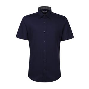 [레노마(셔츠)][롯데 청량리점] TC스판 트윌 솔리드 반소매 슬림핏셔츠 RZUSL0010BU