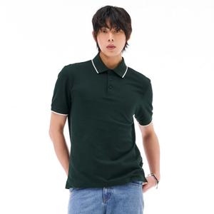 [체이스컬트][본사]남성 팁배색 쿨피케 카라 티셔츠-EBZK5702D0C