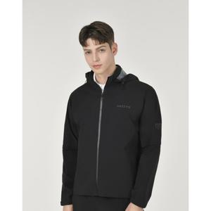 헤지스 골프 25SS 블랙 남성 탈착 후드 레인 점퍼 HUJU5B313BK