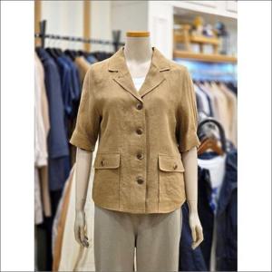 BCBG 세이브존02 린넨 아웃포켓 반팔 자켓 B5B4J123