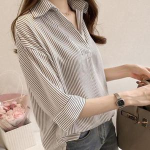 LEA-B133 V 스트라이프셔츠