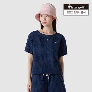 [르꼬끄공식] 여성 크링클 시어서커 반팔 피스테 (QQ222OWT51)