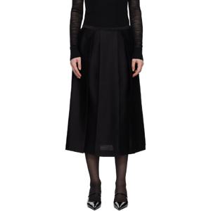 토템 스커트 블랙 트윈플라워 미디 스커트 251771F092000