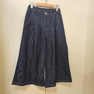 스테파니 HC07 원턱 8부 큐롯  데님  팬츠 A25DM5214