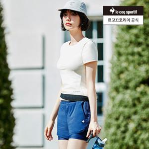 [르꼬끄공식] 여성 캡내장 슬림핏 반팔티셔츠 (QQ222ERS42)