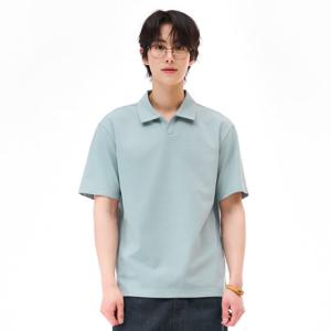 [체이스컬트][본사]남성 오픈 카라 반팔 티셔츠-EBRK5711D0S