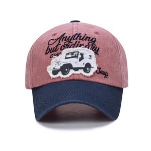 [지프](남녀공용)배색 빈티지 워싱 모자(JQ2GCU110)