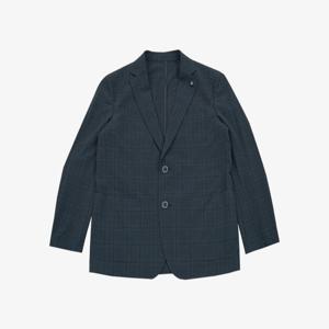 [크로커다일남성]써커 선염 체크 패턴 자켓 CDAABJK2104_JJ